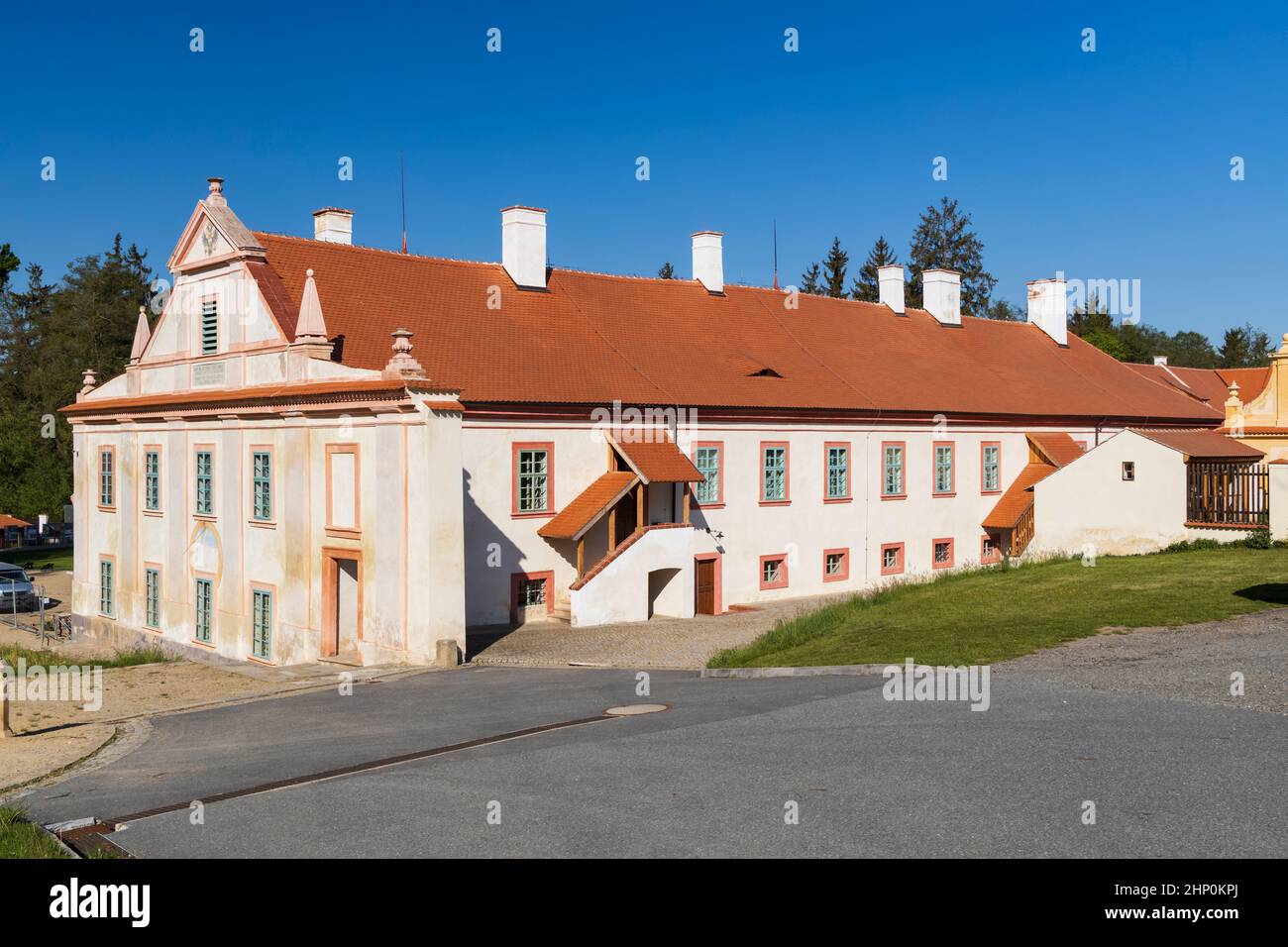 Monastère baroque cistercien de Plasy, région de Plzen, République tchèque Banque D'Images