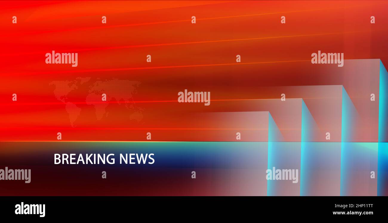 Concept d'actualité révolutionnaire, idée de connexion globale. 3d illustration Banque D'Images