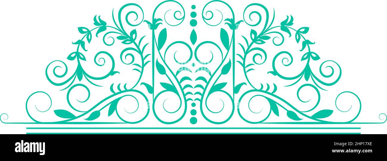 Affiche supérieure décorative. Séparateur de texte en filigrane rétro Illustration de Vecteur