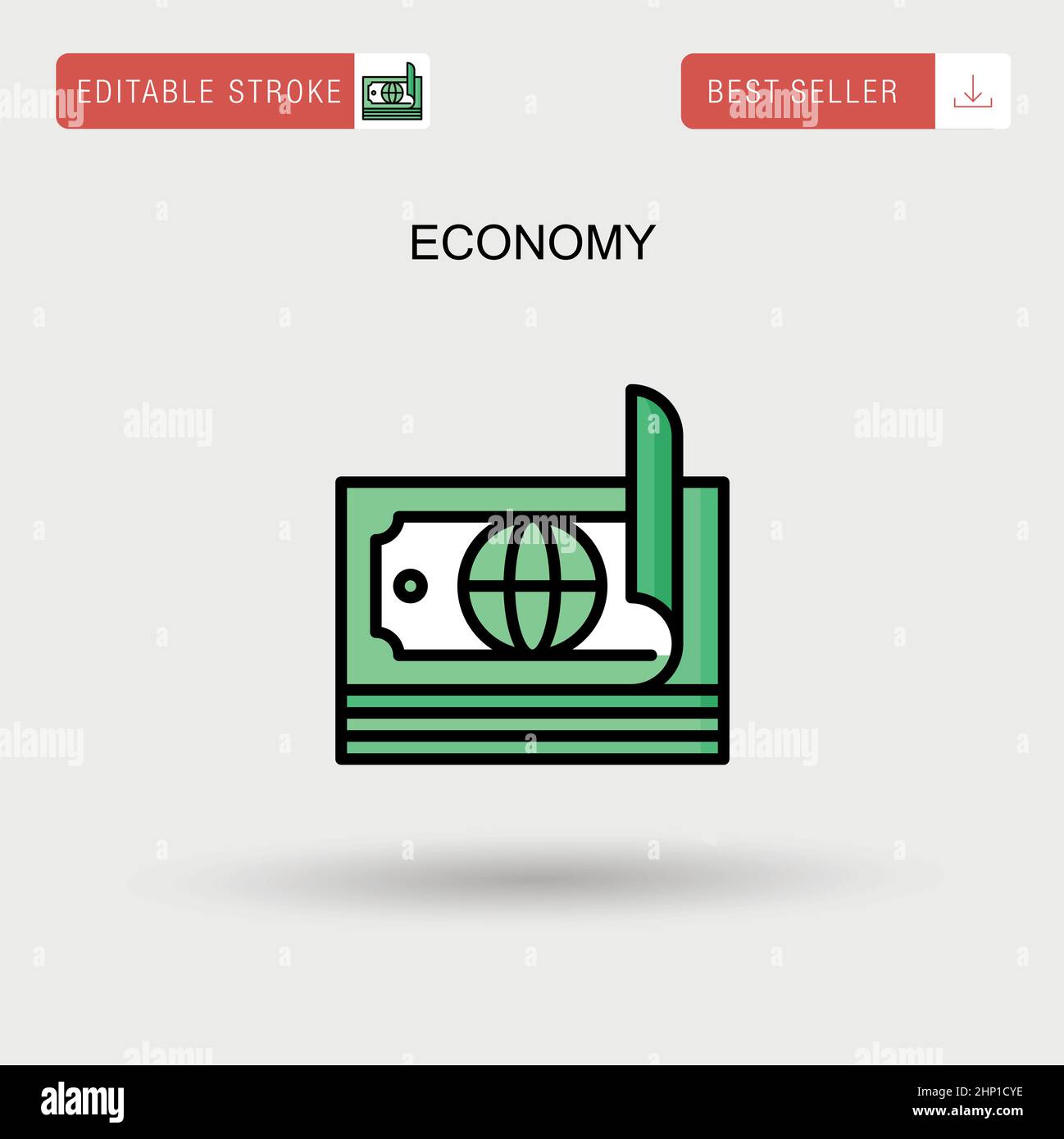 Icône vecteur simple économique. Illustration de Vecteur