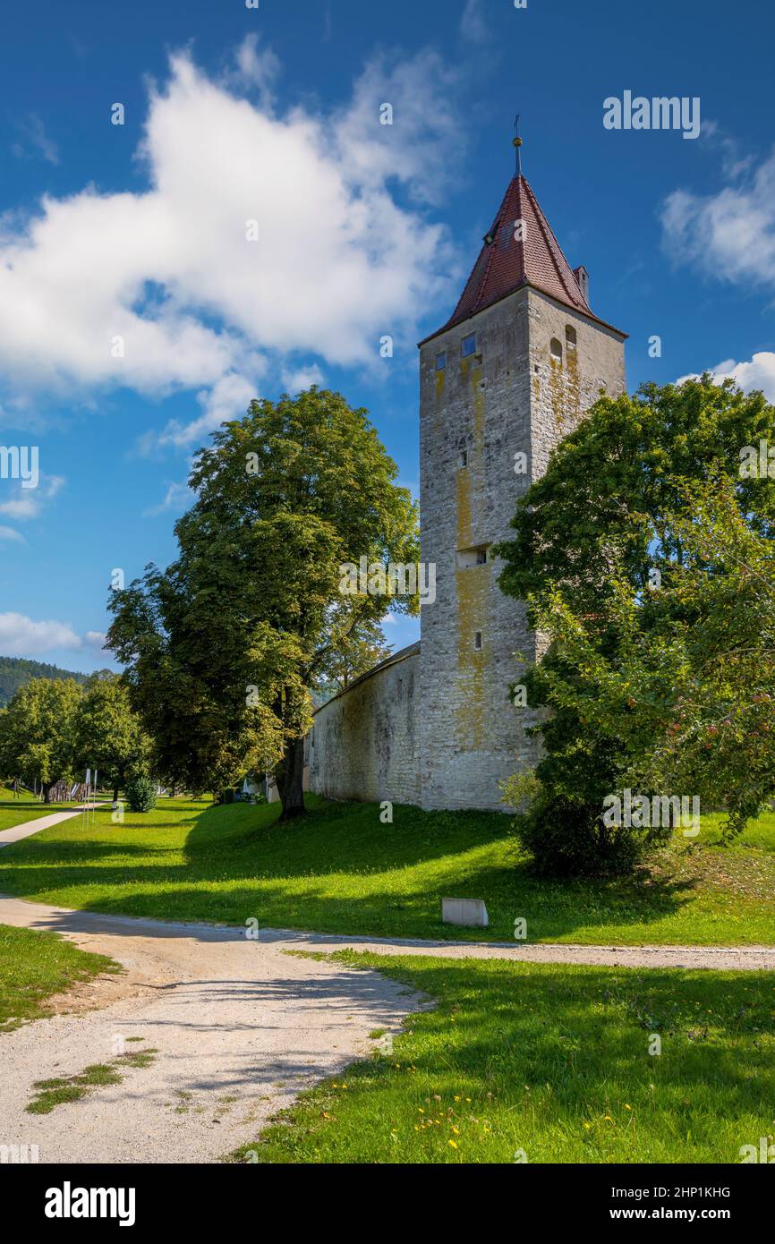 Tour de la ville historique wal à Berching (Bavière, Allemagne) Banque D'Images