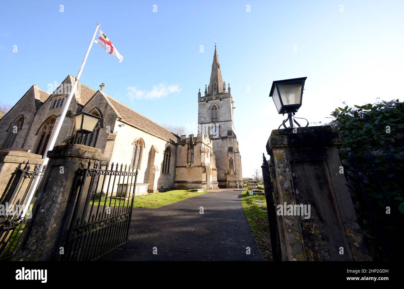 Église Saint-Bartholomée à Corsham Wilts, Royaume-Uni Banque D'Images