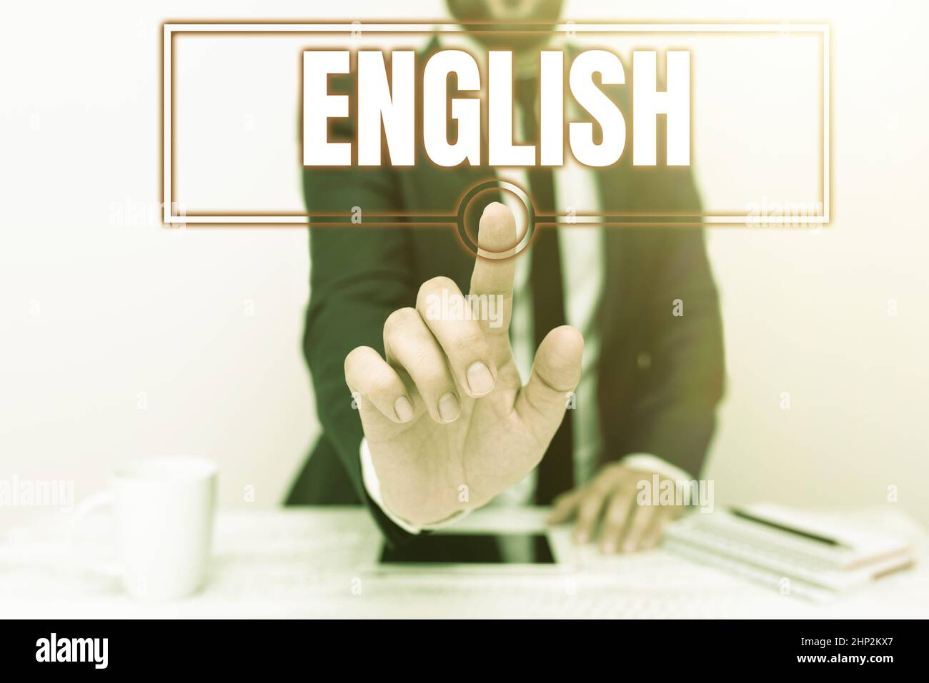 Légende du texte présentant l'anglais, Business Showcase en rapport avec l'Angleterre montrant la culture de la langue British Literature class présentant communication Techn Banque D'Images