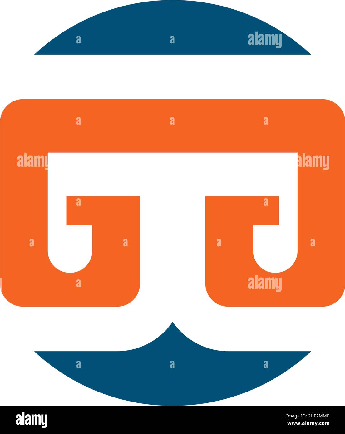 Illustration du logo de l'icône de vecteur de lettre GG ou gd Illustration de Vecteur