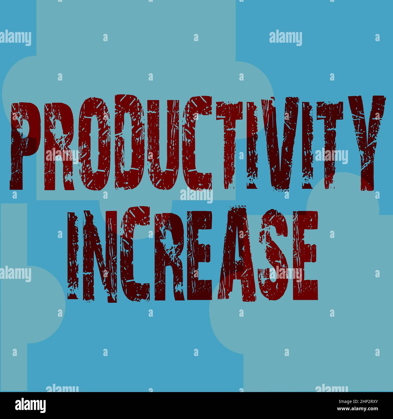 Légende de texte présentant l'augmentation de la productivité, l'approche commerciale obtenir plus de résultats sortie par unité de ligne d'entrée de produit arrière-plans illustrés Wi Banque D'Images