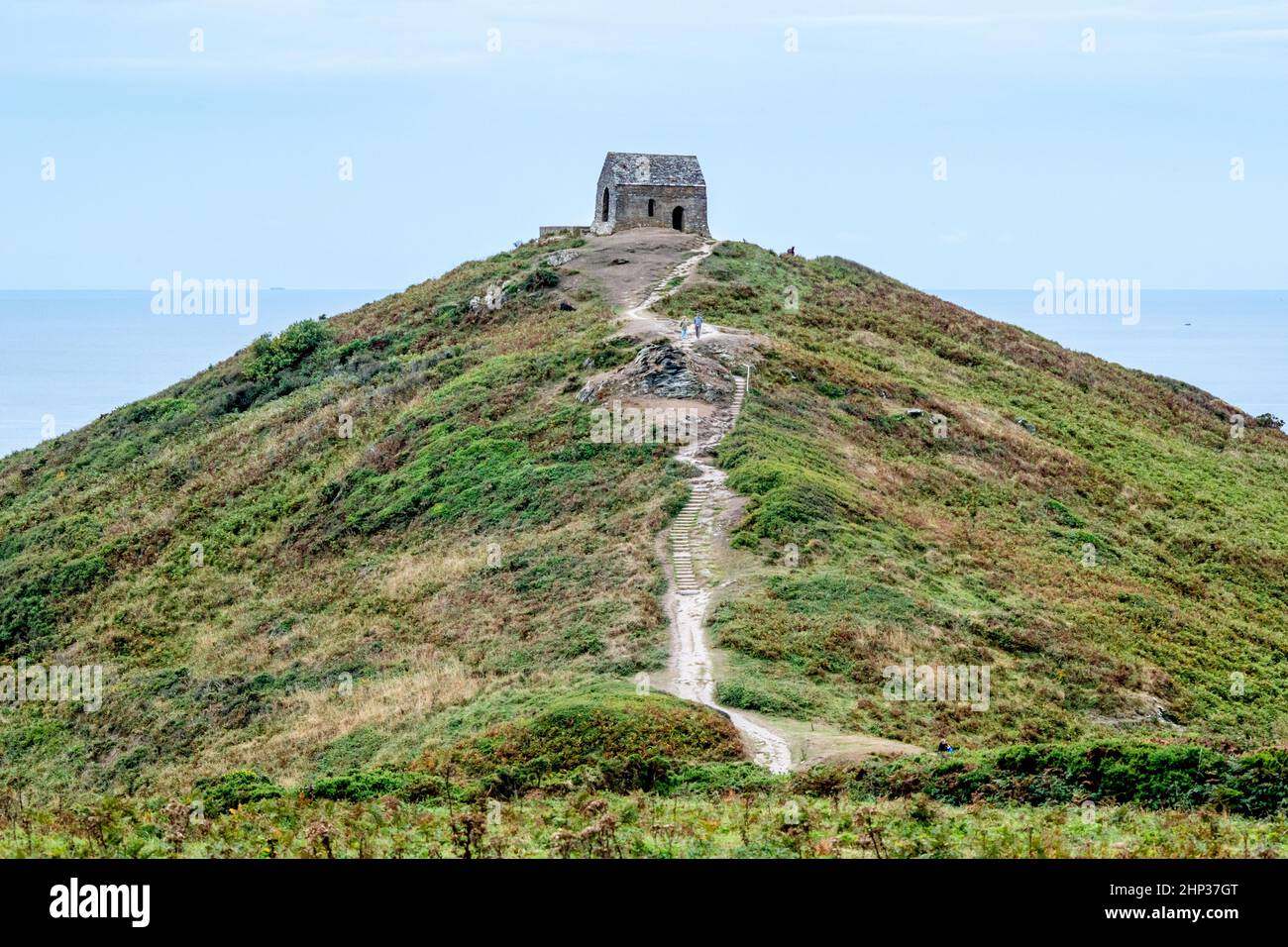 Chapelle St Michaels à Rame Head à Cornwall, Royaume-Uni Banque D'Images