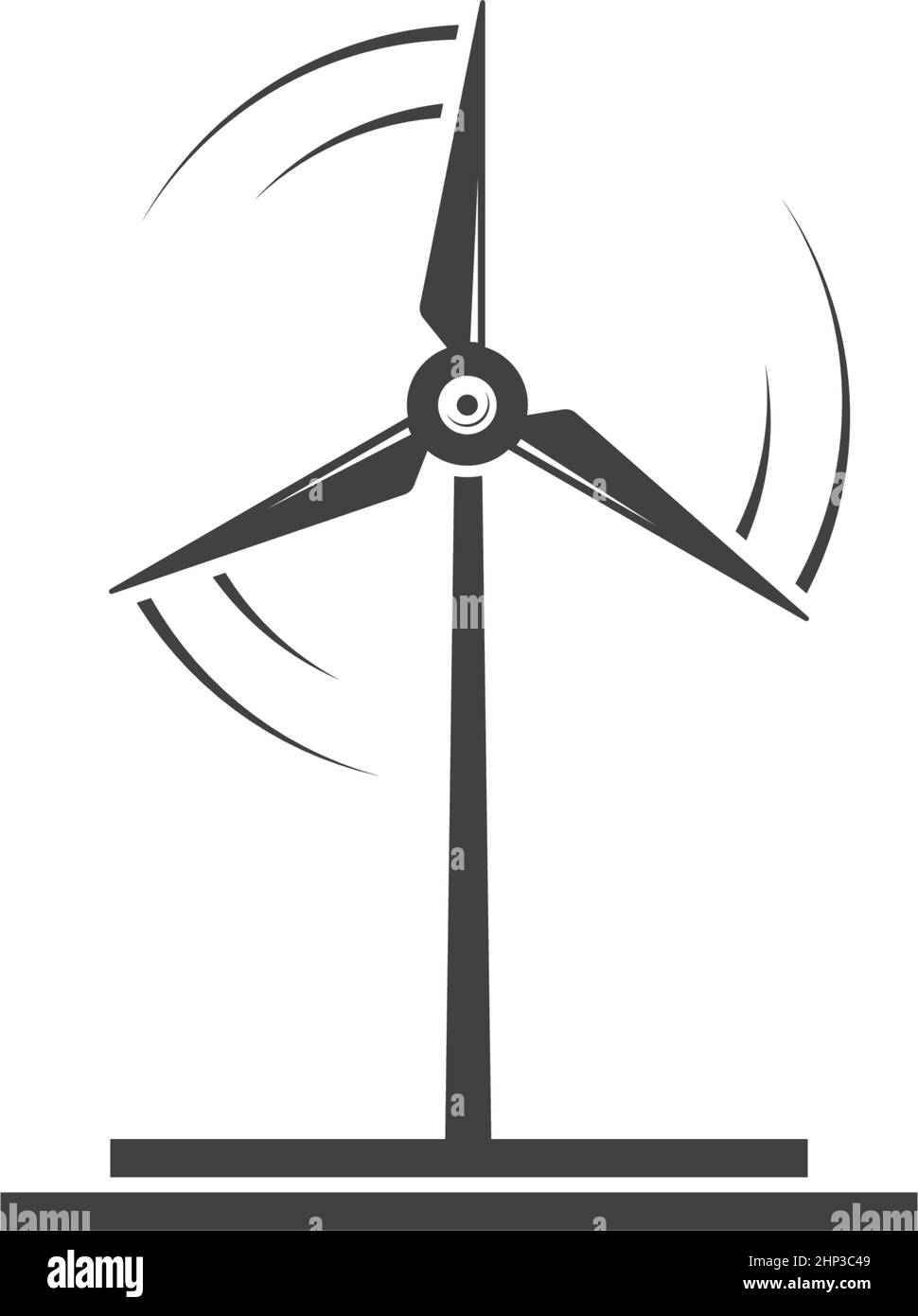 modèle de conception d'illustration vectorielle d'icône d'éolienne Illustration de Vecteur