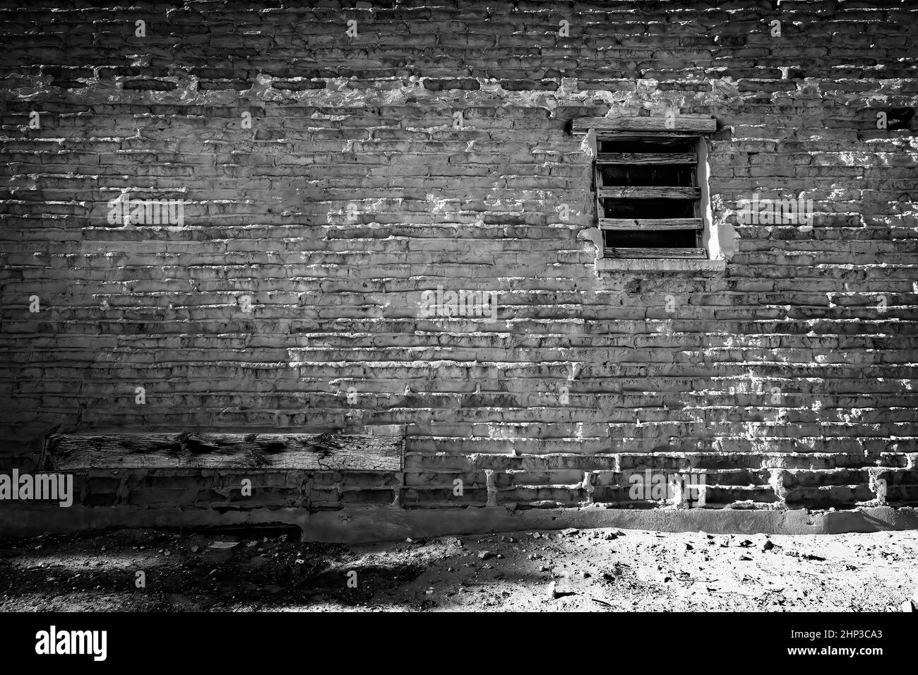 Un bâtiment abandonné est situé à Fabens, Texas, juste au sud-est d'El Paso. Banque D'Images