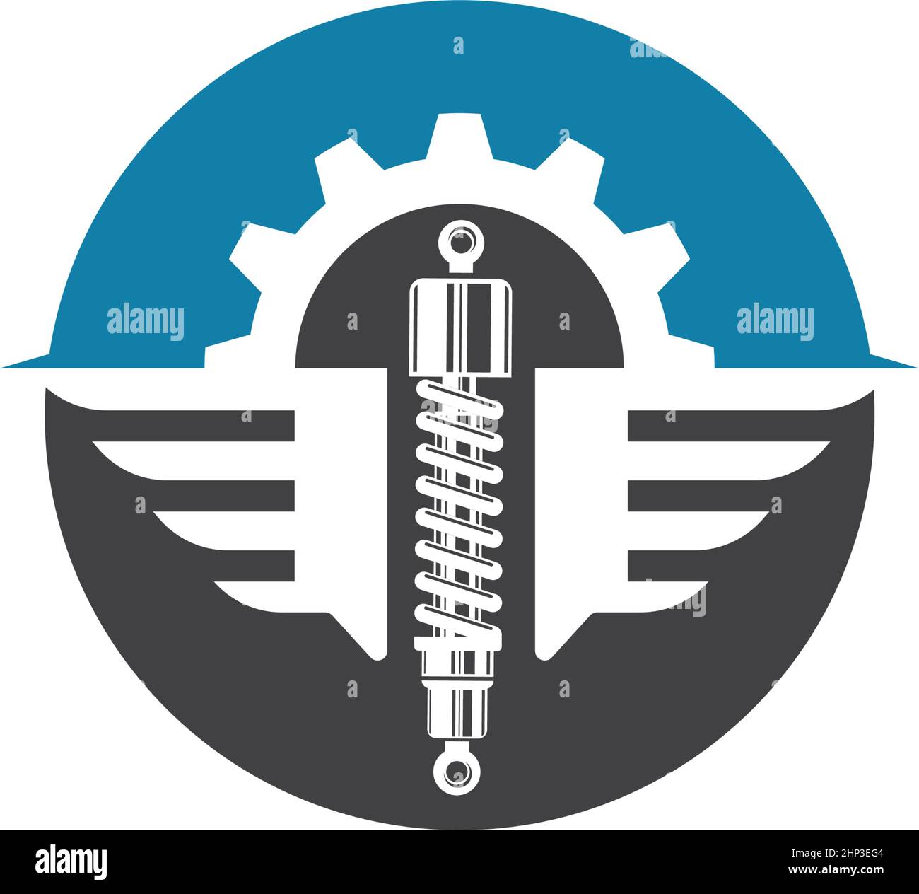 illustration vectorielle icône des ailes d'amortisseur Illustration de Vecteur
