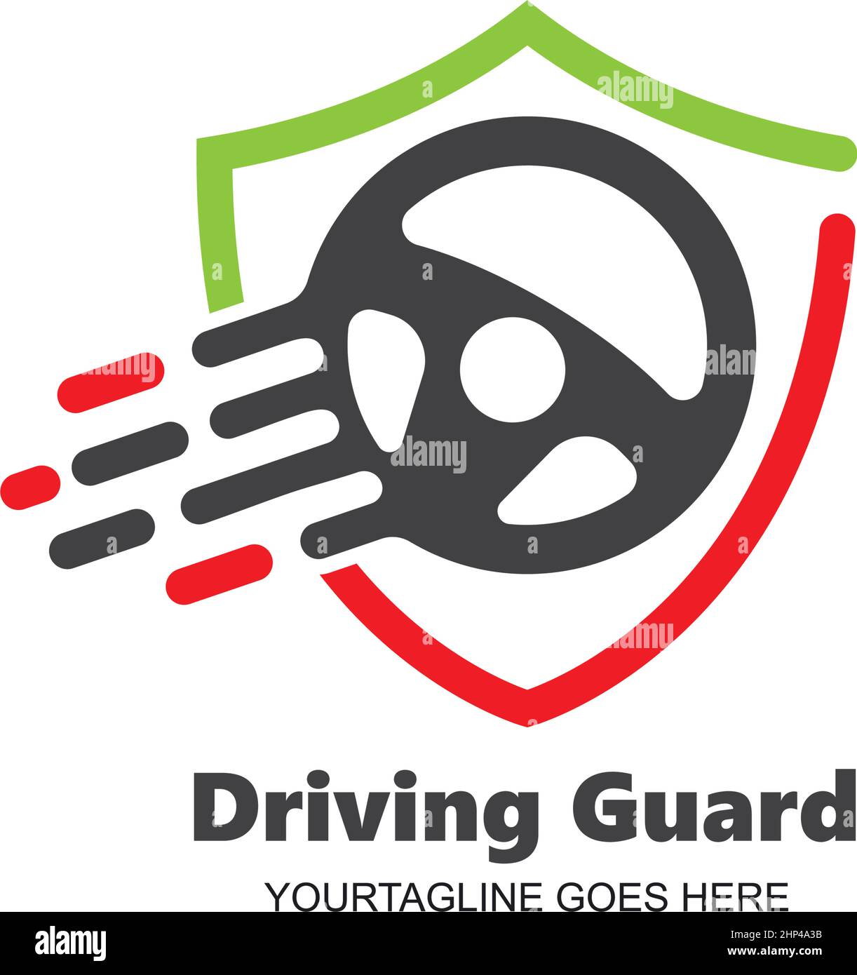 modèle de conception d'illustration vectorielle d'icône de protection de conduite Illustration de Vecteur