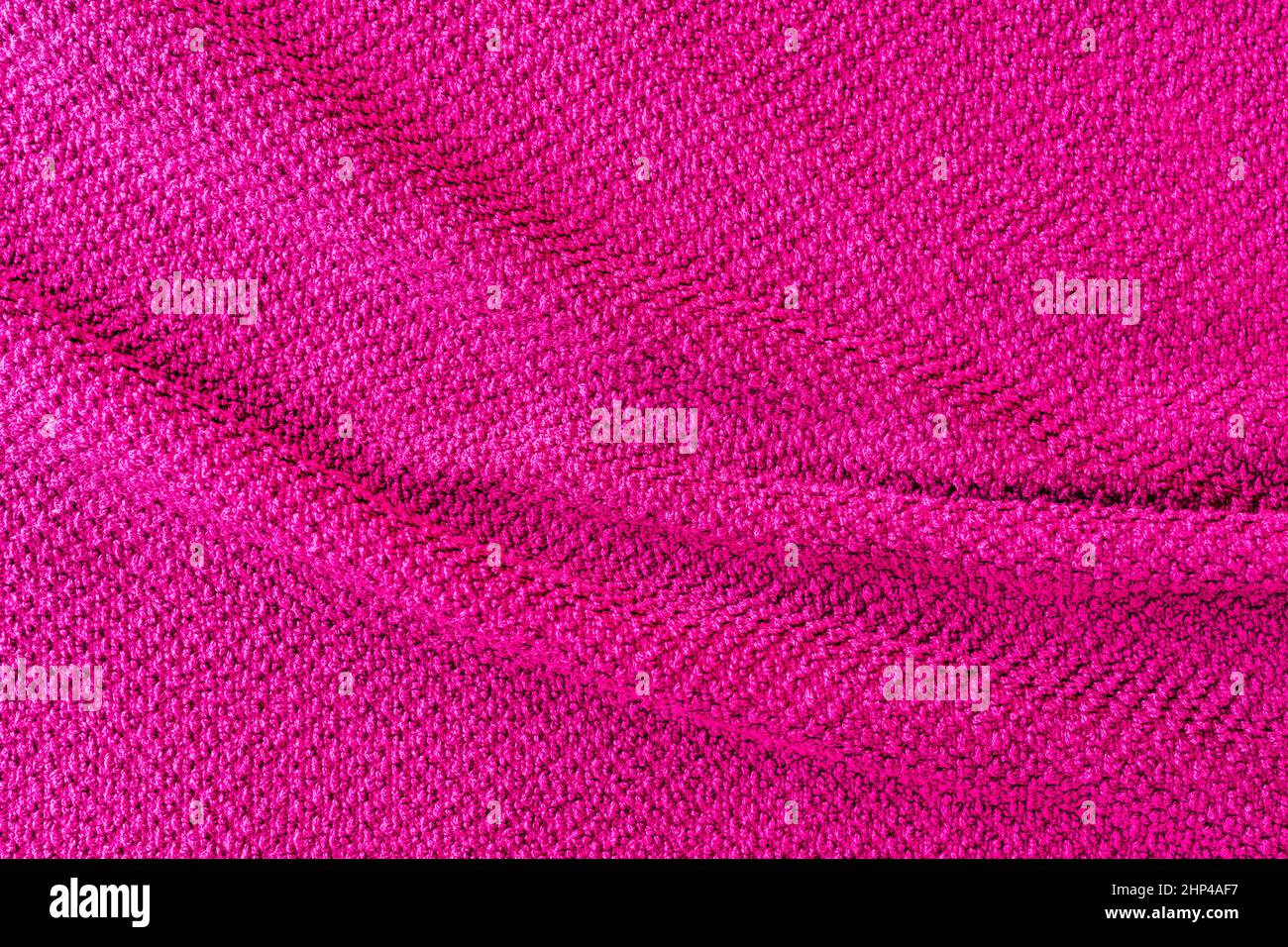 une serviette rose froissée Banque D'Images