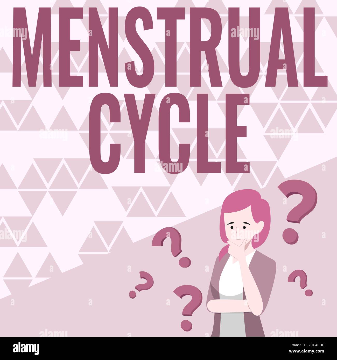 Signe Cycle Inspiration montrant le signe cycle menstruel, concept signifiant cycle ...