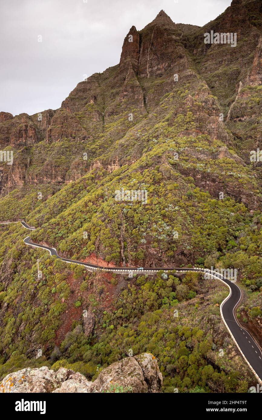 Les montagnes Teno sur Tenerife dans les îles Canaries Banque D'Images