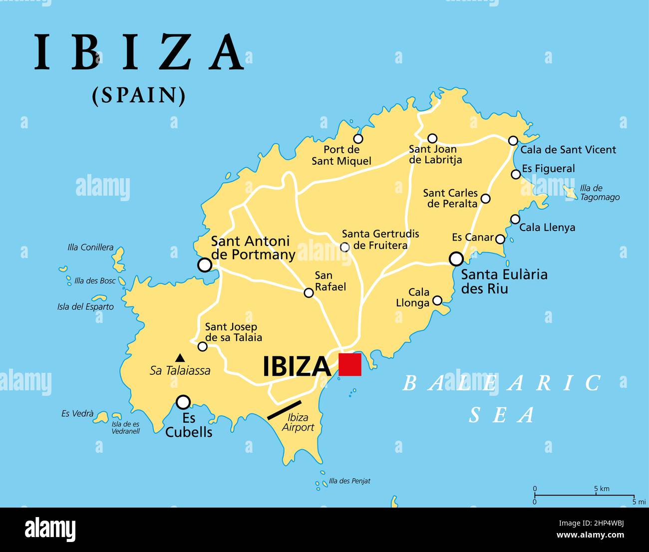 Aimant Réfrigérateur Ibiza - Souvenir Îles Baléares Espagne