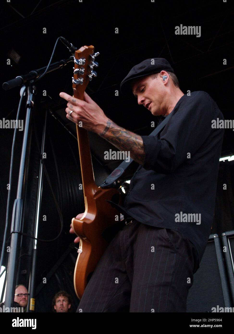 Le Trio alcalin se présentant au Van's Warped Tour 8/3/07 Banque D'Images