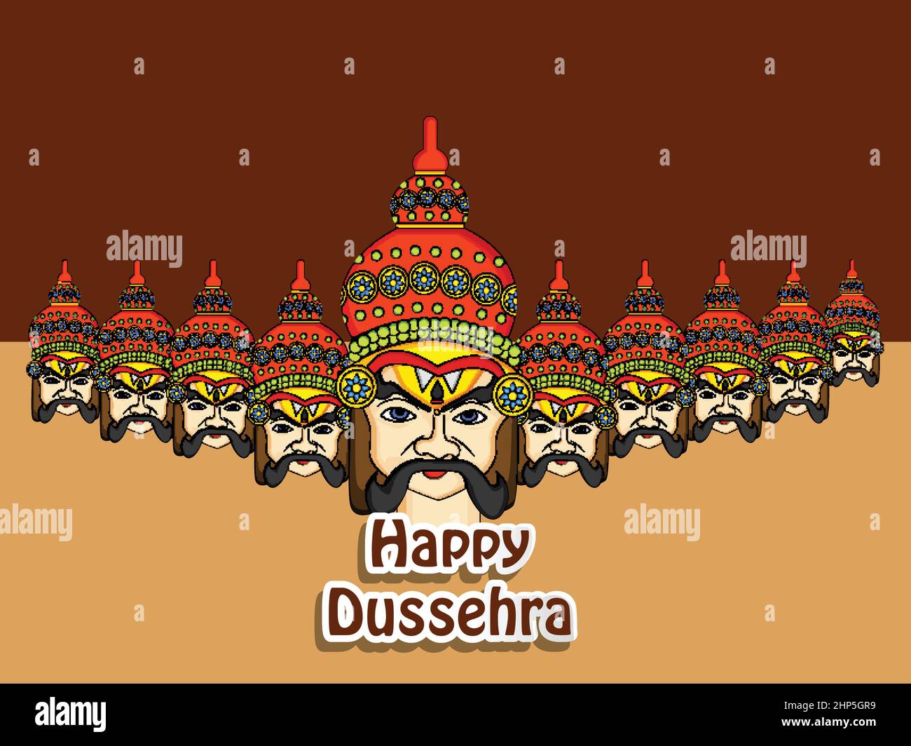 Festival hindou de Dussehra Illustration de Vecteur