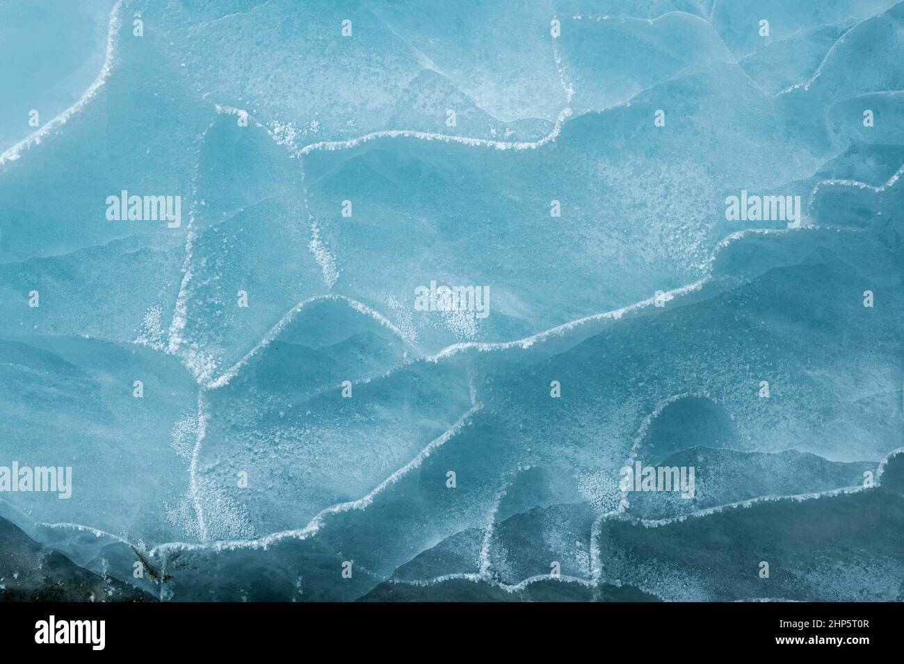 Grotte de glace; glacier Castner, Alaska; formations de glace Banque D'Images