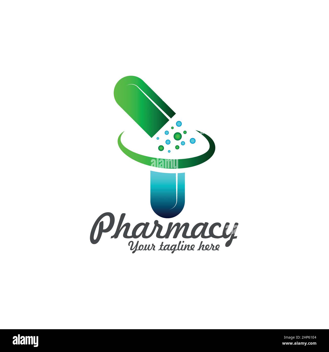 Logo de la pharmacie modèle de logo médical de la santé Design vectoriel créatif Illustration de Vecteur