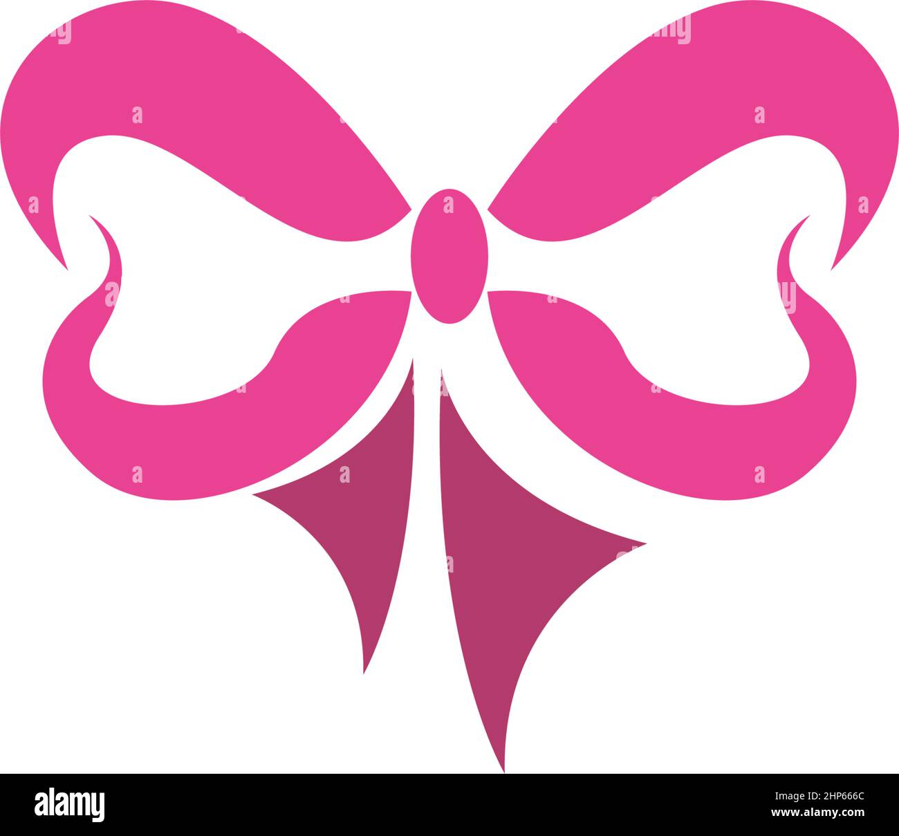 Modèle plat avec logo « Bowties » Illustration de Vecteur