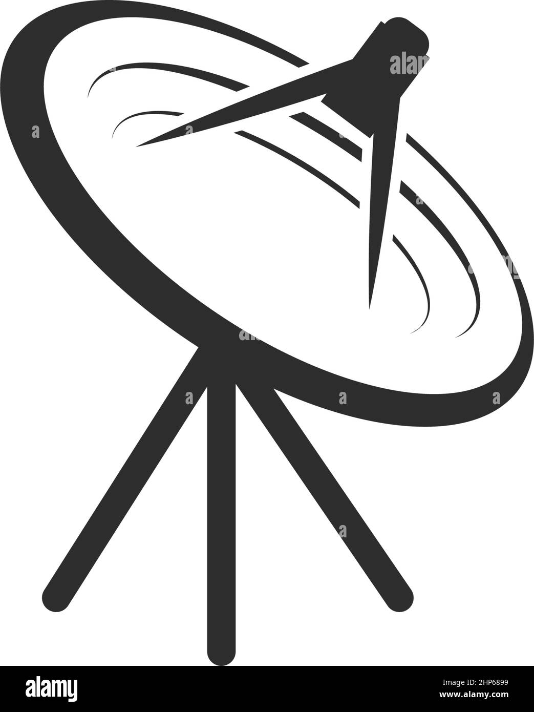 téléviseur satellite parabolique icône vecteur illustration design Illustration de Vecteur