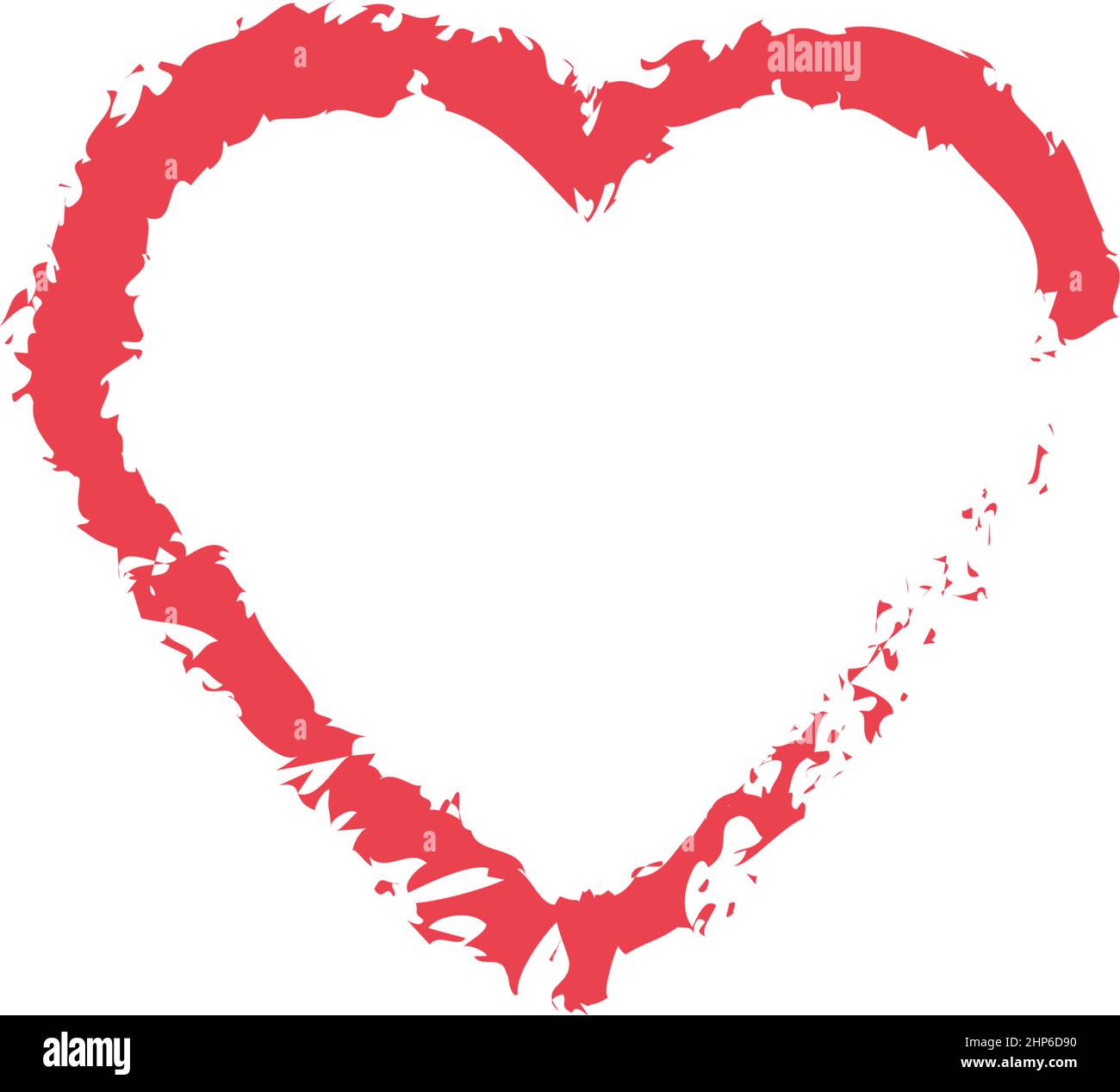 Motif d'illustration unique Love Heart Vector Illustration de Vecteur