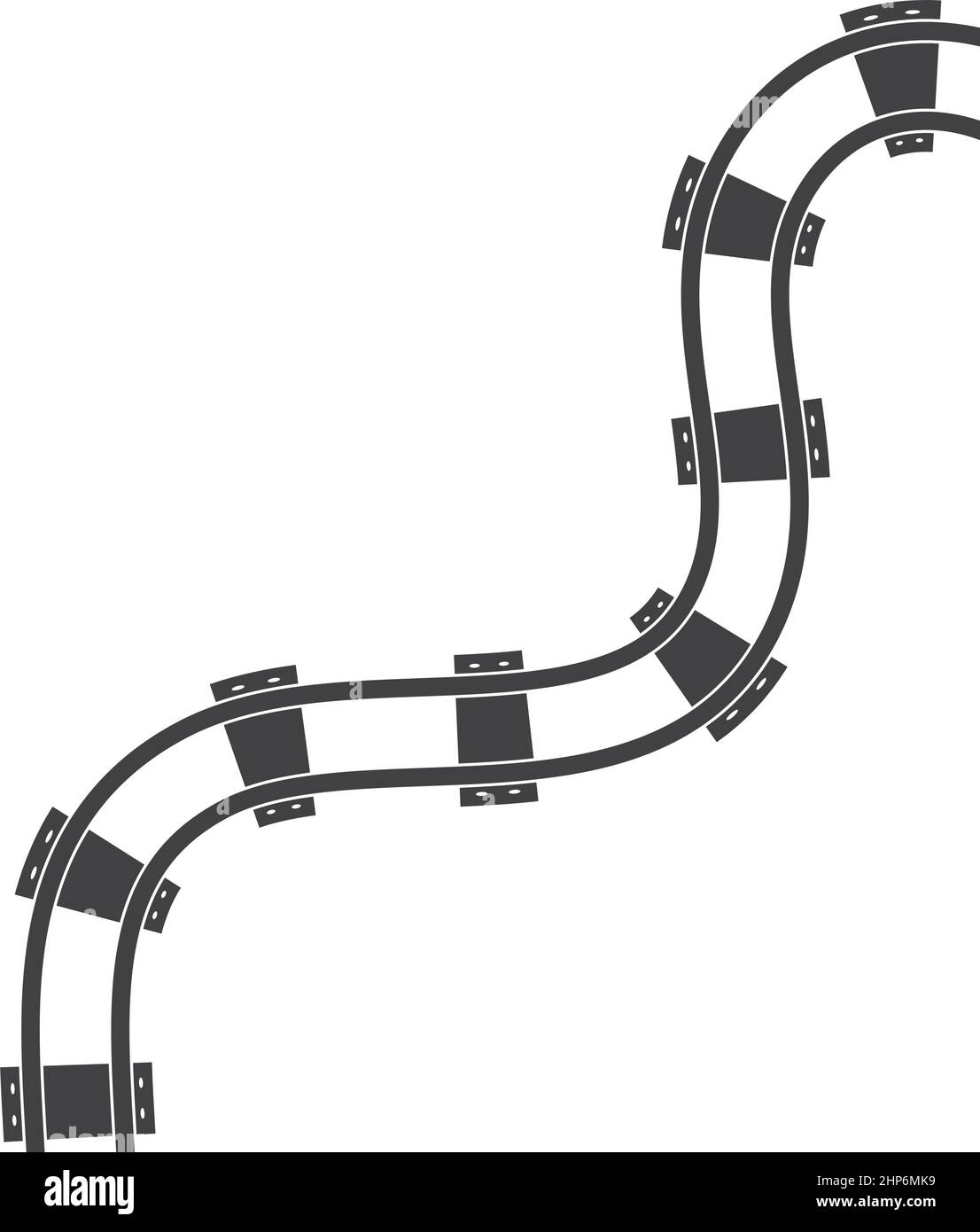 conception d'illustration de vecteur de chemin de fer Illustration de Vecteur