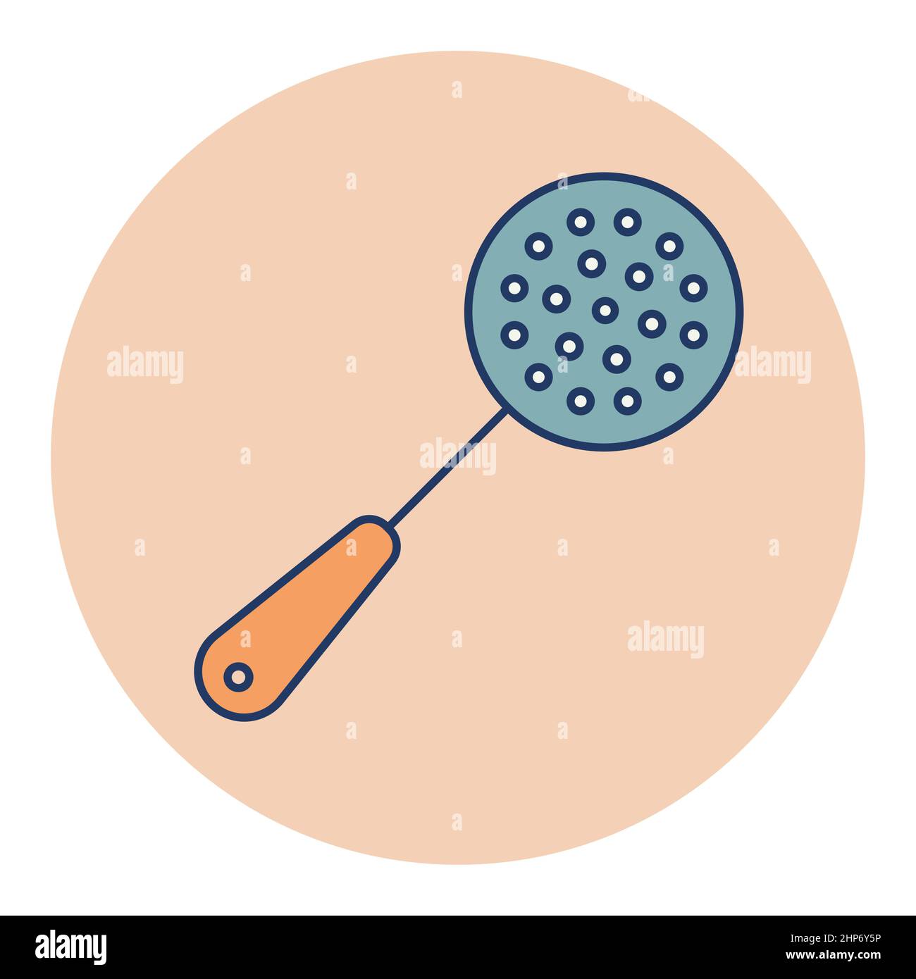 Icône de vecteur skimmer. Appareil de cuisine Illustration de Vecteur