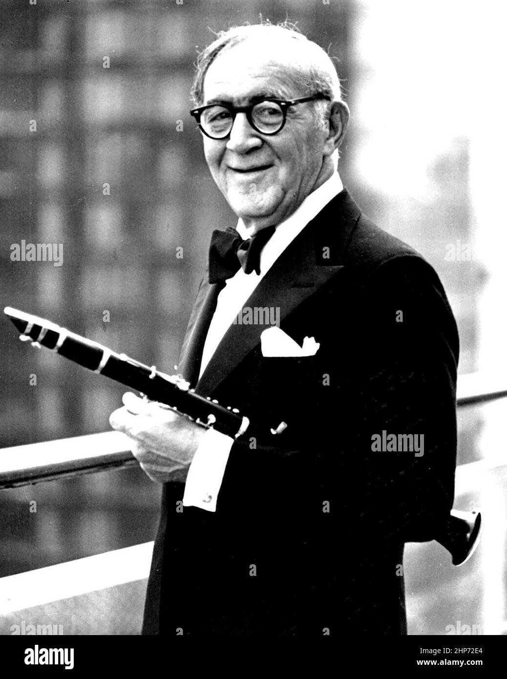 Photo de style publicitaire de Benny Goodman ca. 1970 Banque D'Images