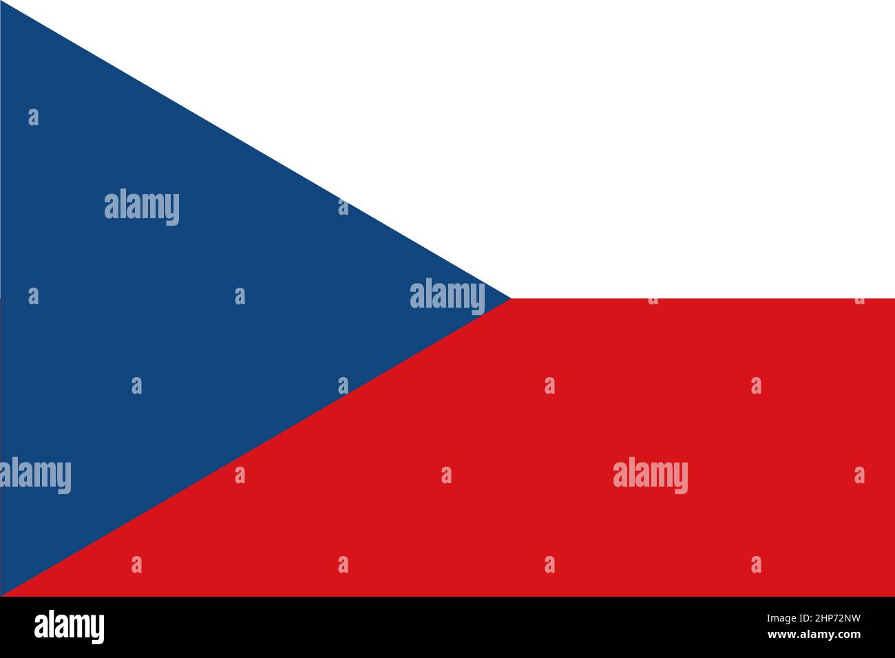 Drapeau de la République tchèque Illustration de Vecteur