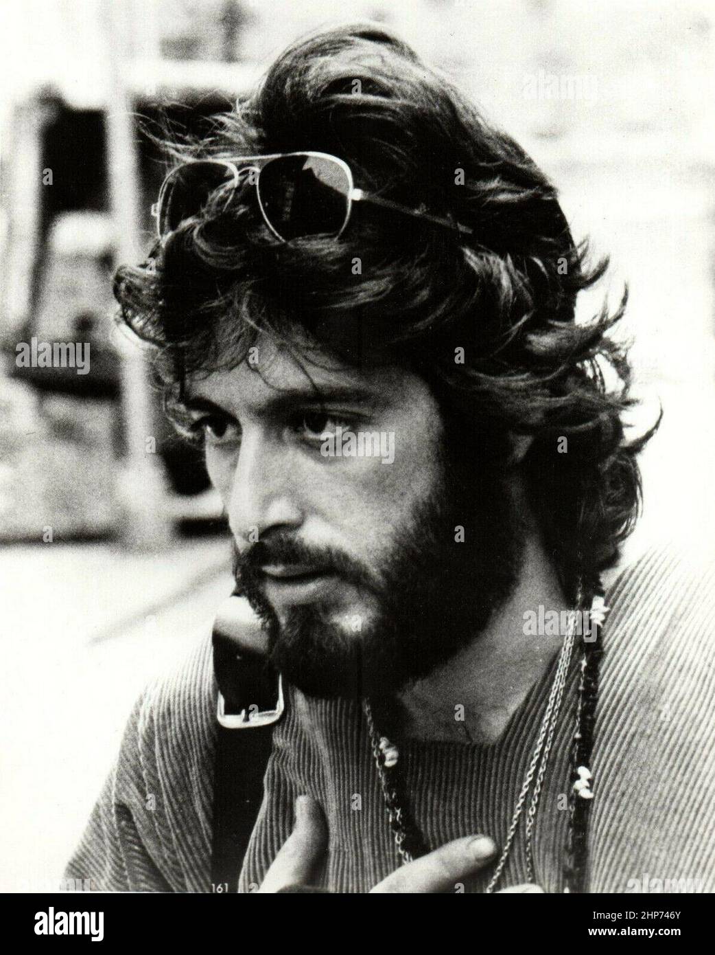 Portrait publicitaire représentant al Pacino dans le film Serpico ca. 1973 Banque D'Images