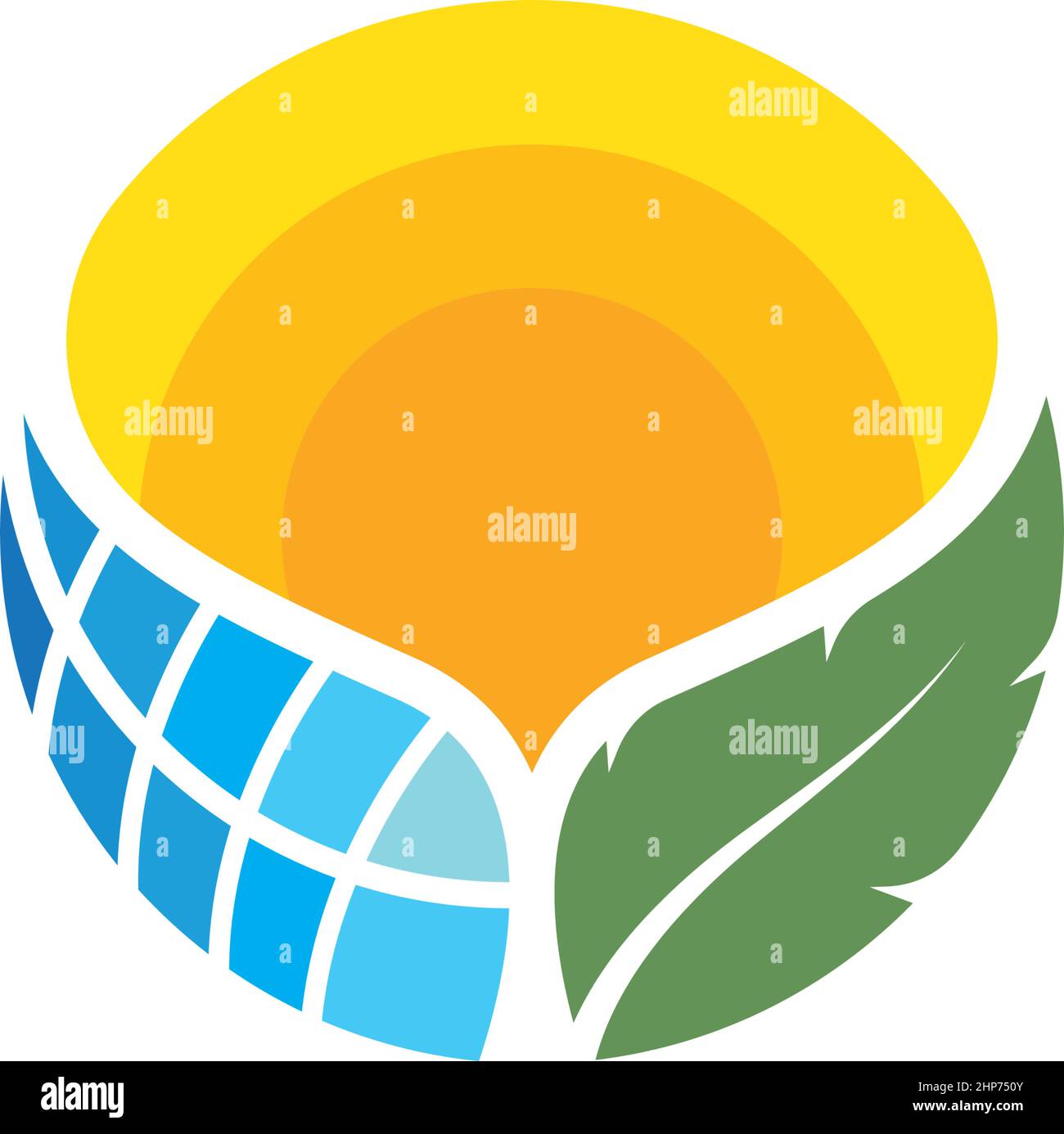panneau solaire vecteur icône de l'énergie naturelle Illustration de Vecteur