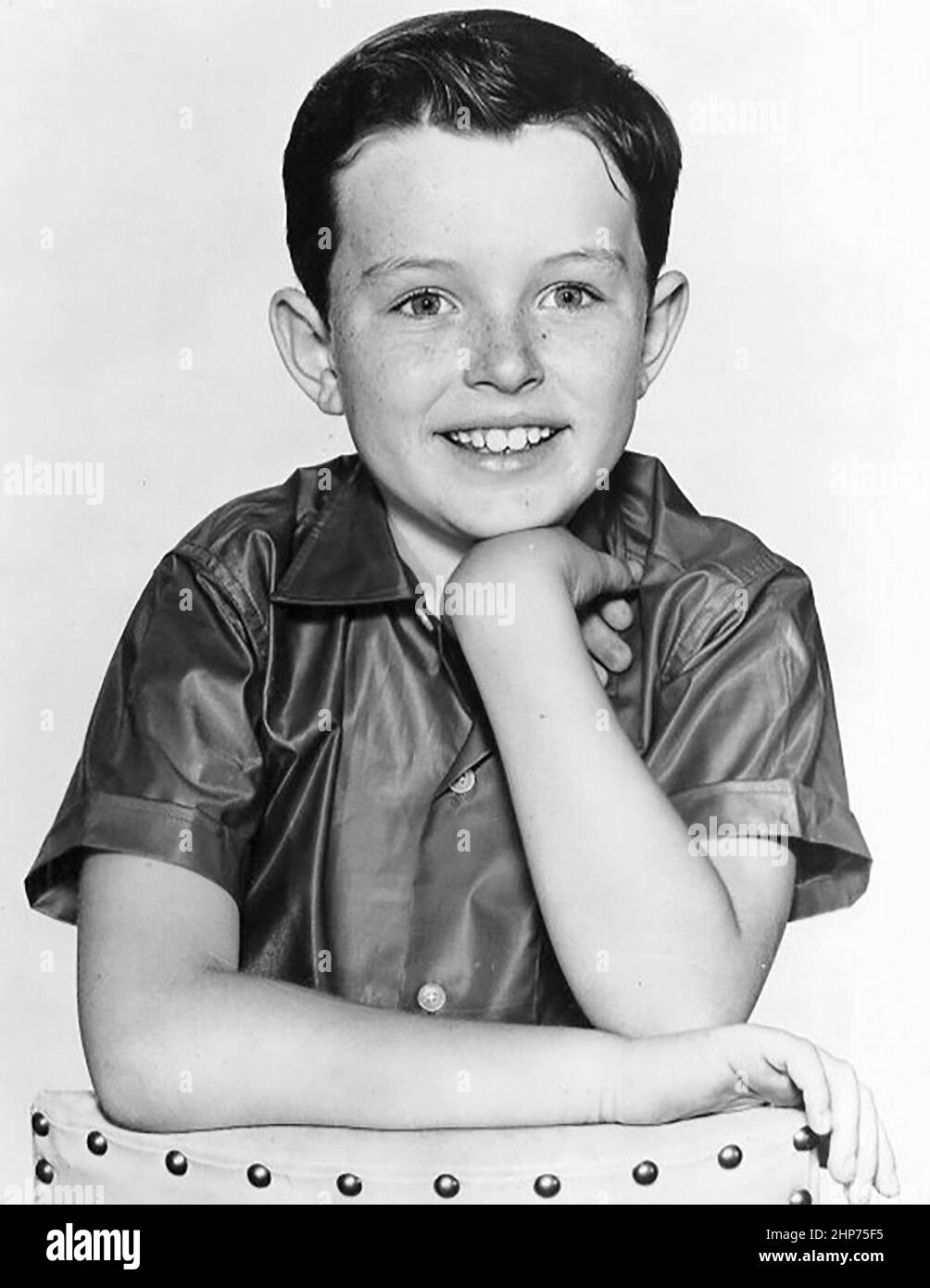 Photo publicitaire de l'acteur Jerry Mathers de la comédie de situation laisser à Beaver (1957-1963) Banque D'Images