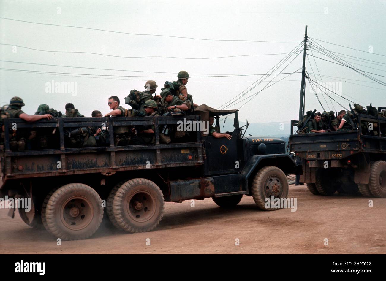 Photos de l'époque de la guerre du Vietnam: 'Hill 10', avril 1969 - photo PD avec l'aimable autorisation de l'USMC Banque D'Images