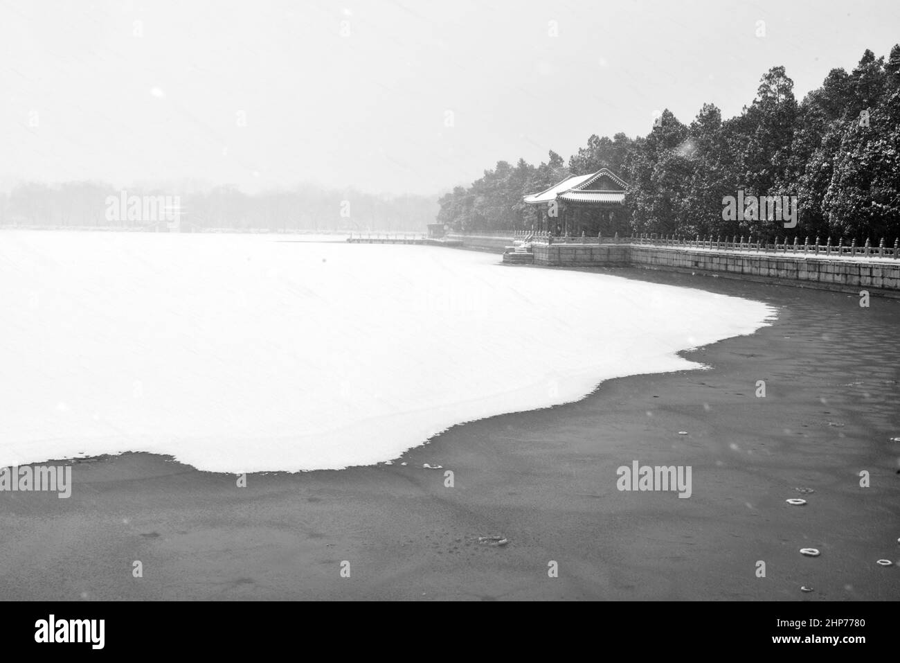 Palais d'été en hiver Banque D'Images