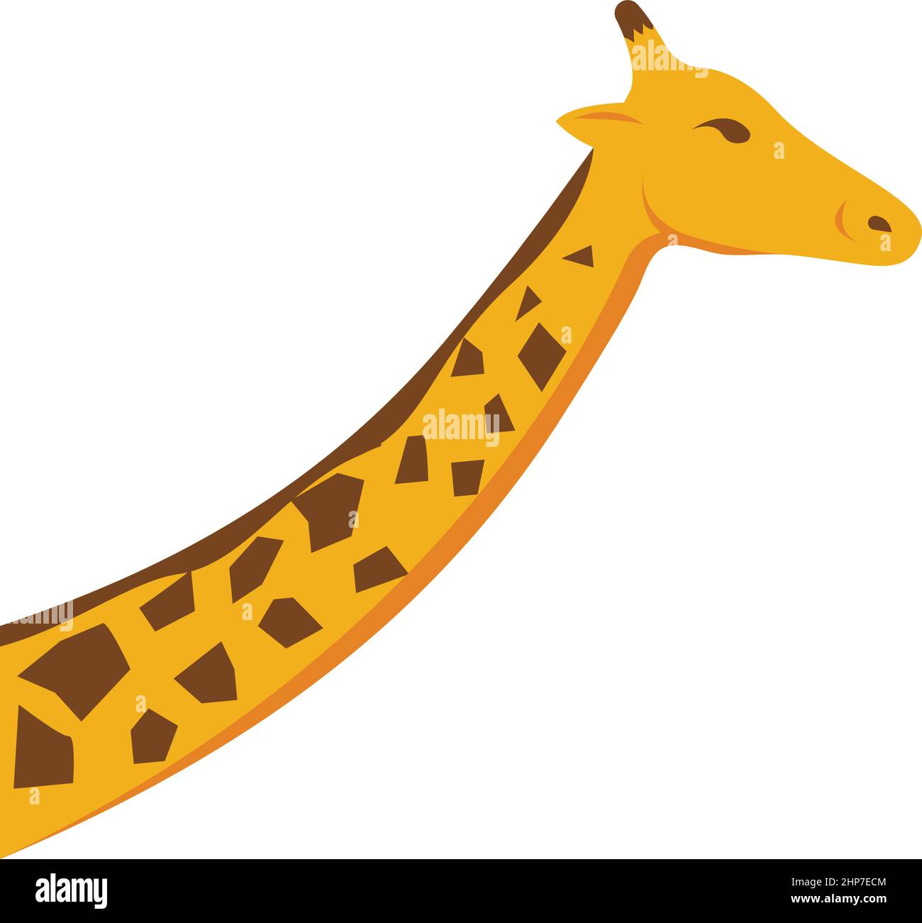 modèle de dessin d'illustration vectorielle giraffe Illustration de Vecteur