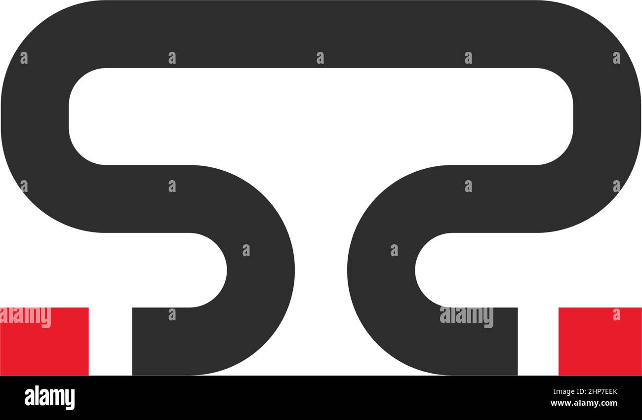 SZ ou S2 lettres design vecteur icône Illustration de Vecteur