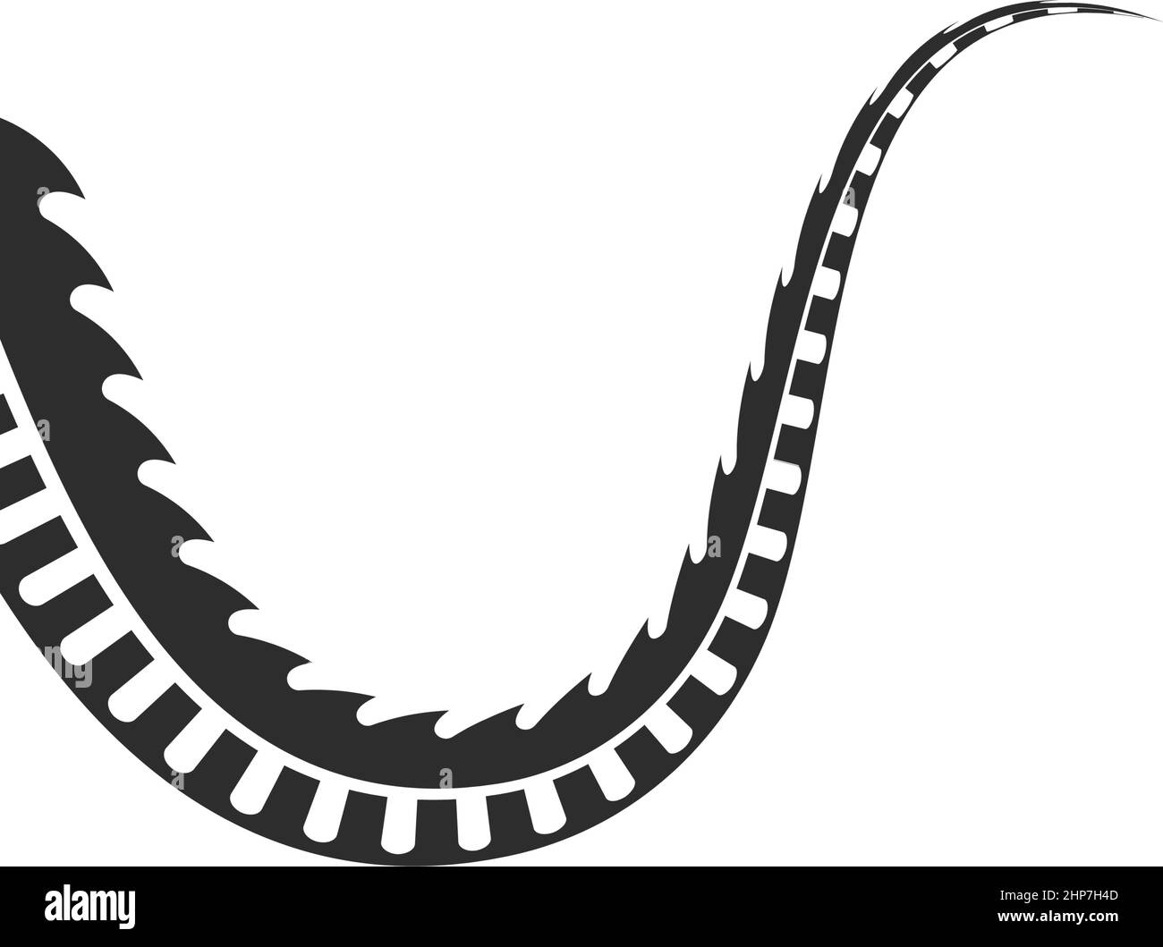 Illustration vectorielle du modèle d'icône de queue de dragon Illustration de Vecteur
