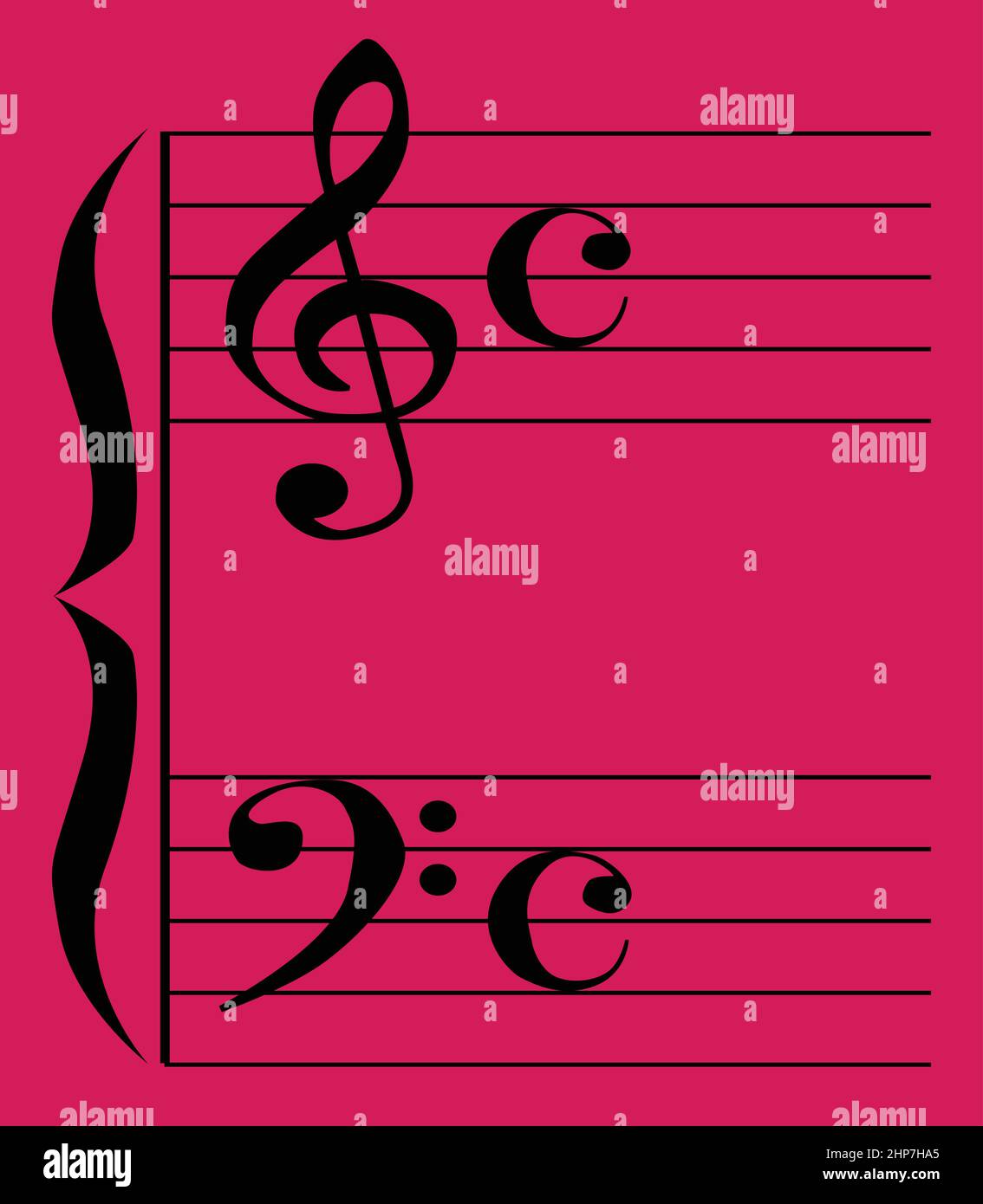 Clefs musicales Illustration de Vecteur