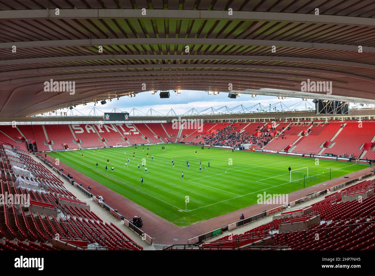 Friends Provident St Mary's football Stadium, stade du Southampton football Club, à Mary's, Southampton, Hampshire, Angleterre, ROYAUME-UNI Banque D'Images