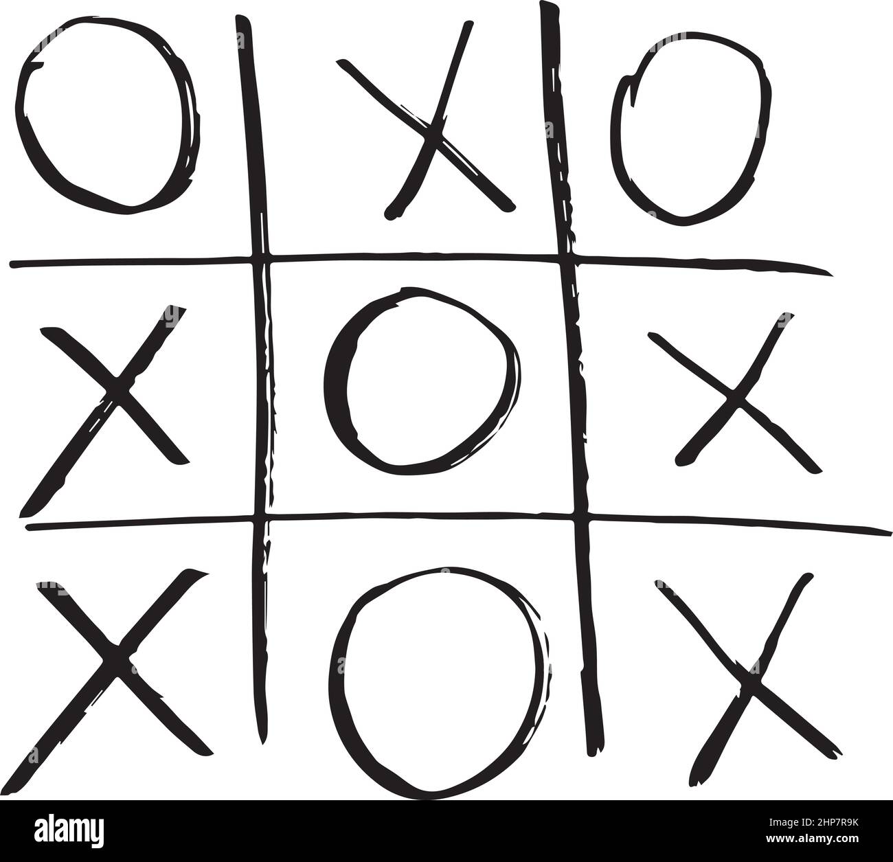 Jeu TIC tac TOE. Illustration vectorielle. Illustration de Vecteur