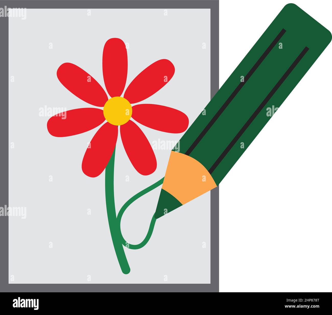 Icône esquisse avec crayon Illustration de Vecteur