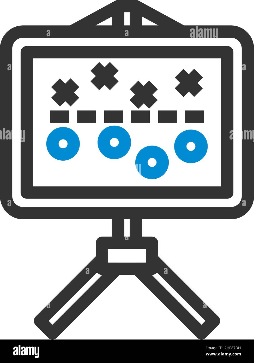 Icône du stand American football Game Plan Illustration de Vecteur