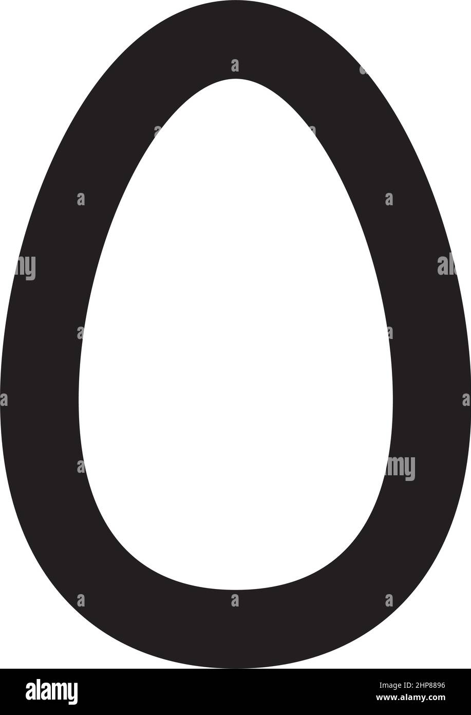 Forme de symbole ovale vecteur icône contour contour pour la création graphique élément ui dans une illustration de pictogramme Illustration de Vecteur