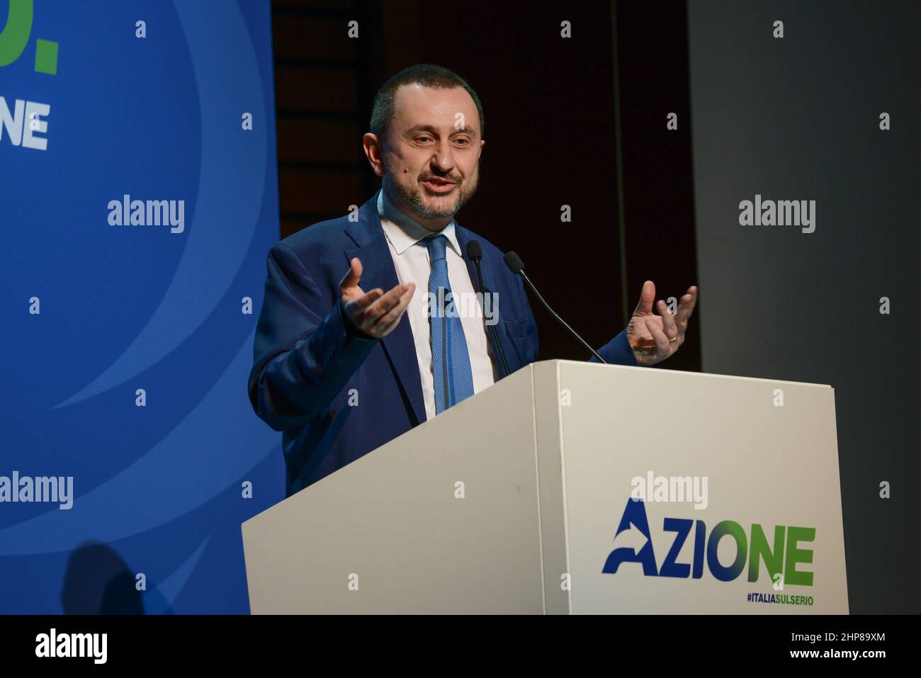 Palazzo dei Congressi, Rome, Italie, 19 février 2022, Ettore Rosato pendant “l’Italia, sul serio”, le premier congrès de “Azione”, parti dirigé par Carlo Calenda - News Credit: Live Media Publishing Group/Alay Live News Banque D'Images