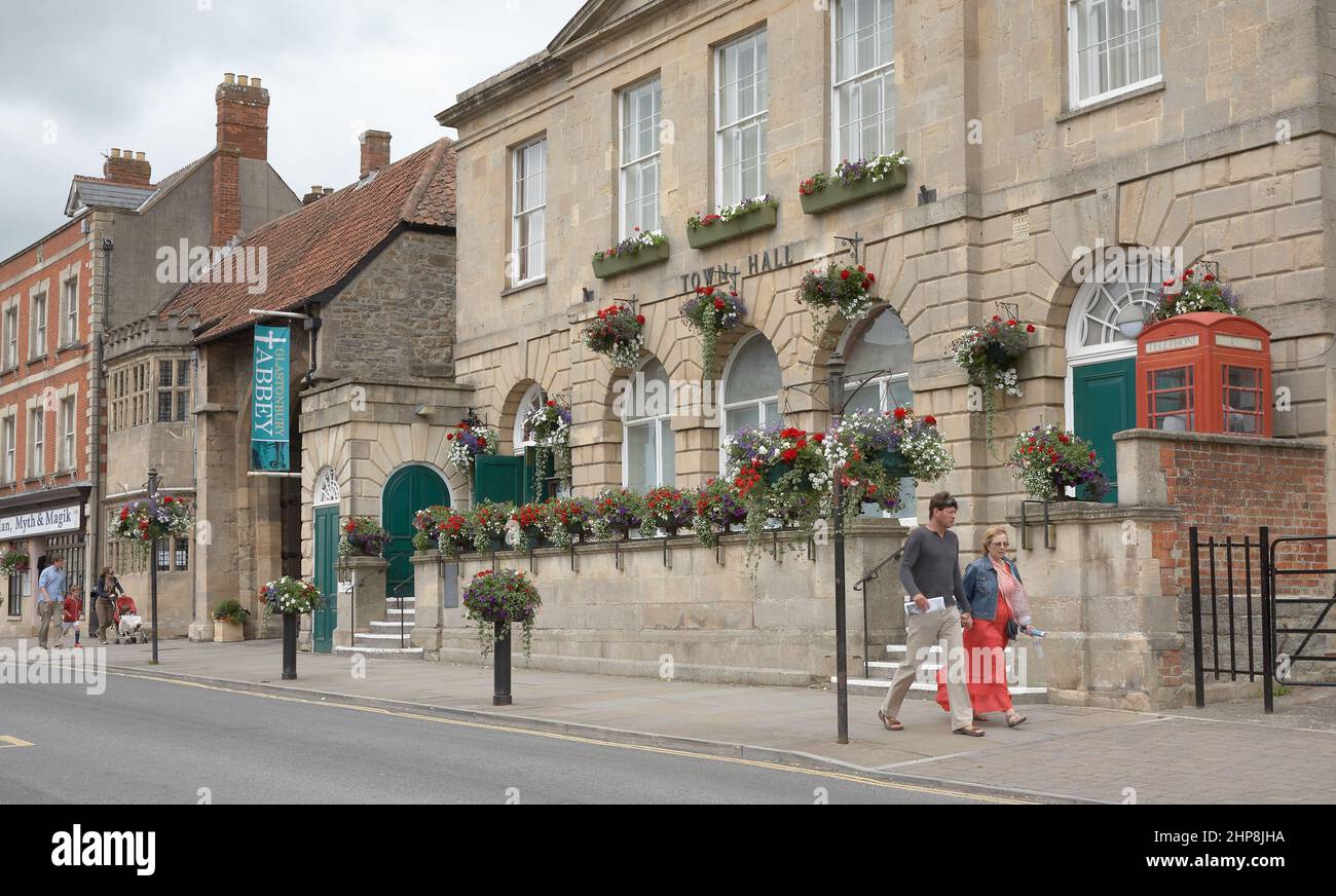 Hôtel de ville de Glastonbury Banque D'Images