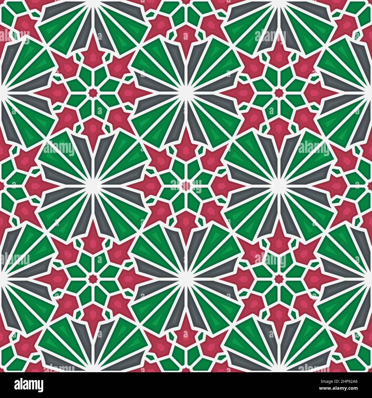Modèle géométrique islamique 9 Illustration de Vecteur