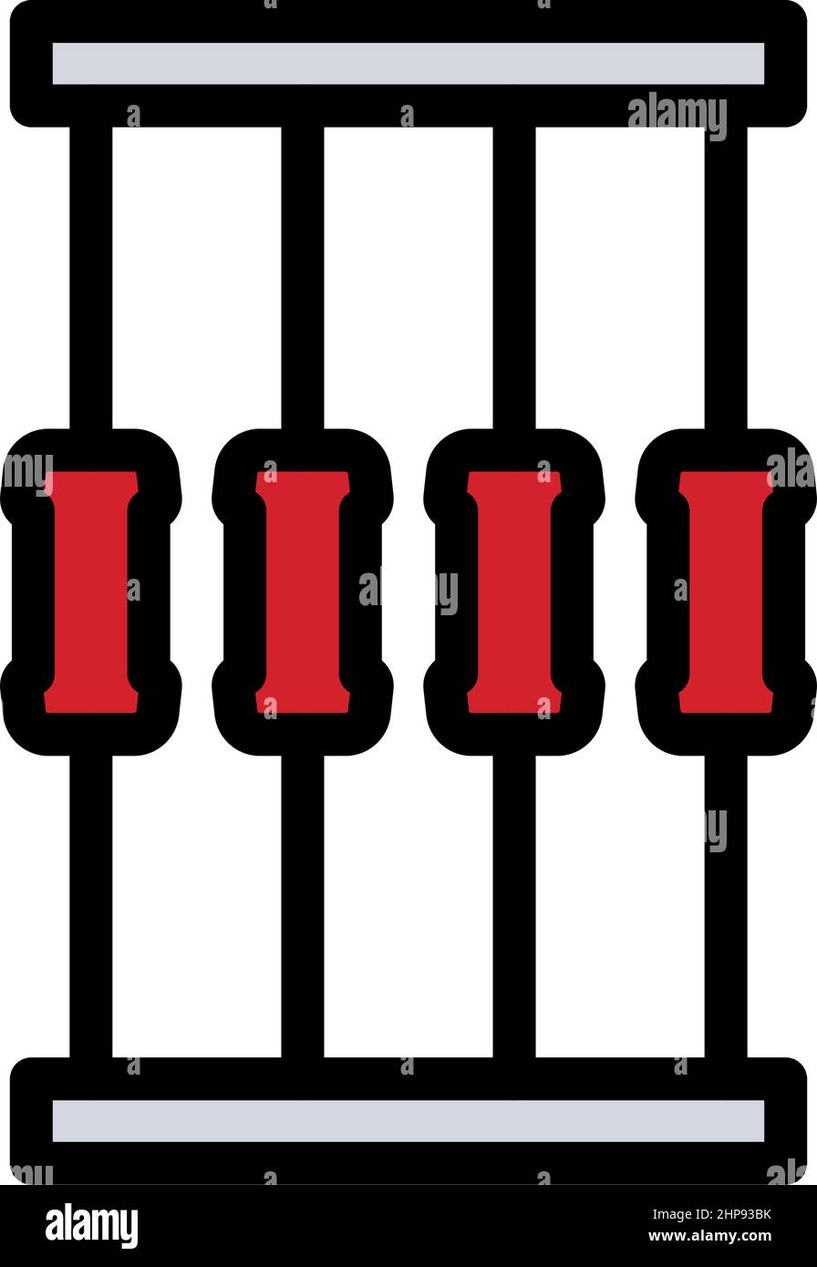 Icône bande de résistance Illustration de Vecteur