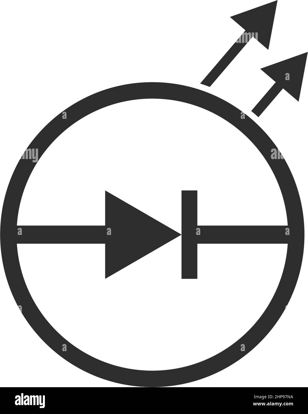 modèle de conception de panneau vectoriel d'icône de lumière led Illustration de Vecteur