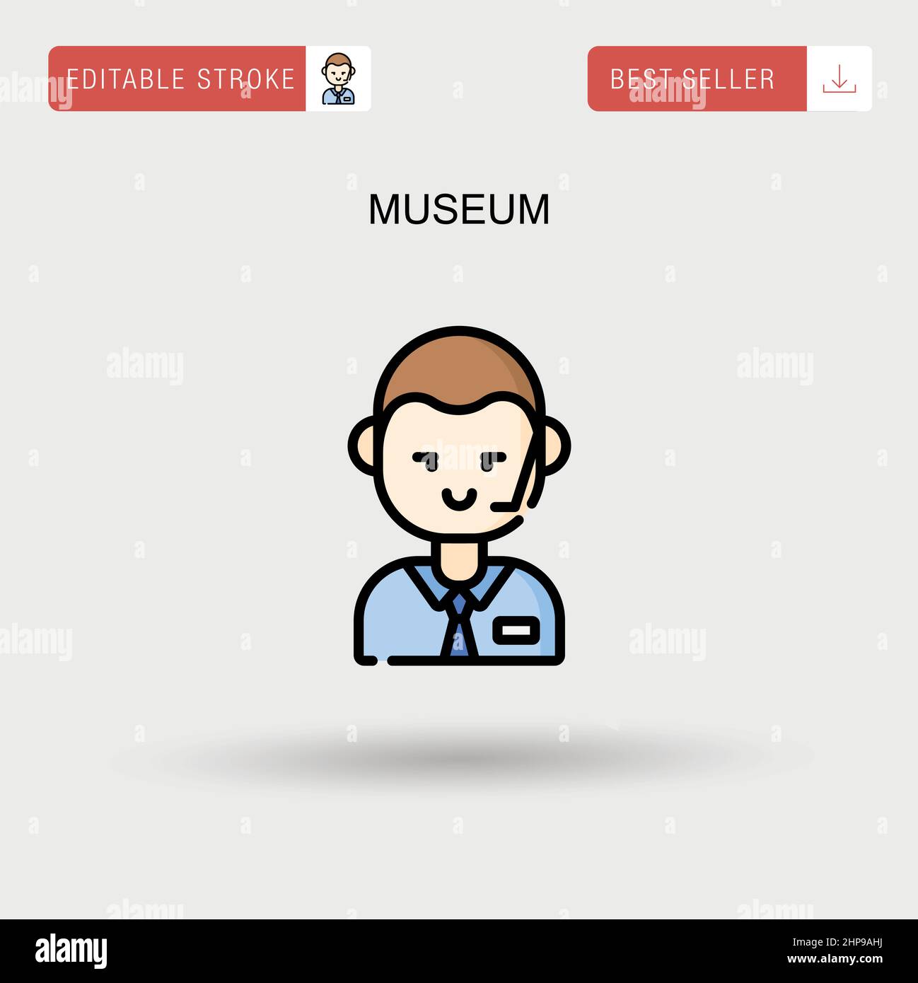 Icône de vecteur simple musée. Illustration de Vecteur