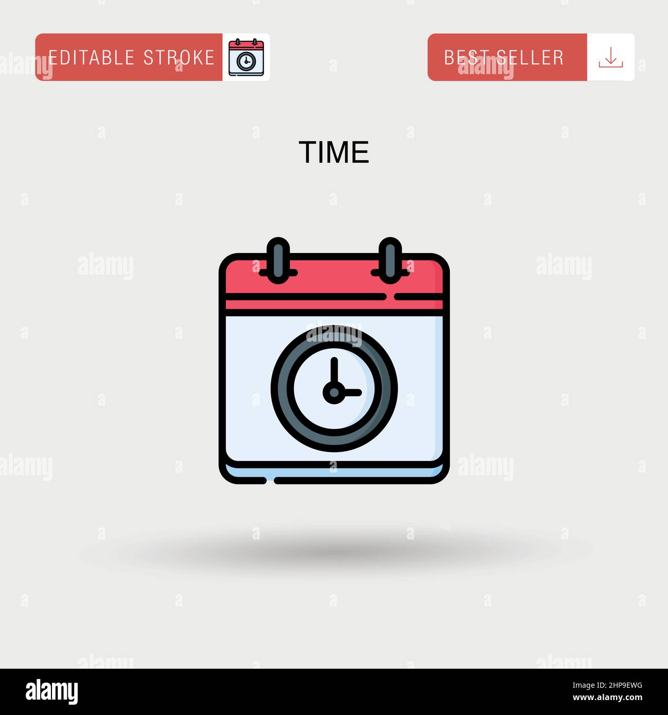 Icône vecteur simple temps. Illustration de Vecteur